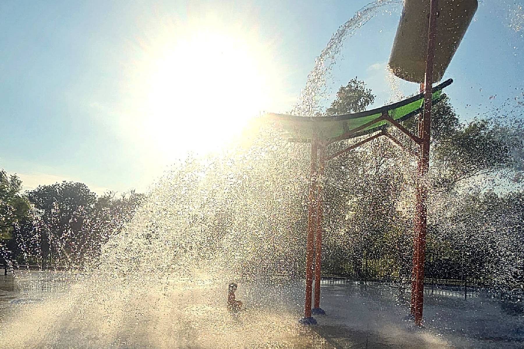Splashpad at Escondido Creek Parkway, Kenedy, Texas
